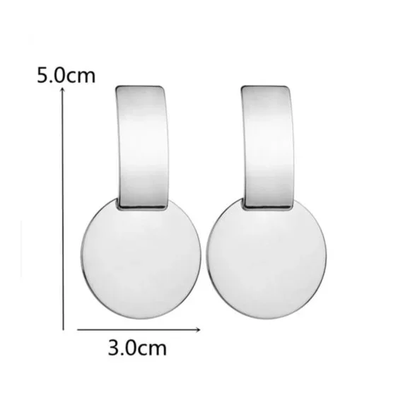 Earrings Women Circle Bohemian Hoop Drop Cute Trendy Jewelry Elegant - Picture 8 of 8